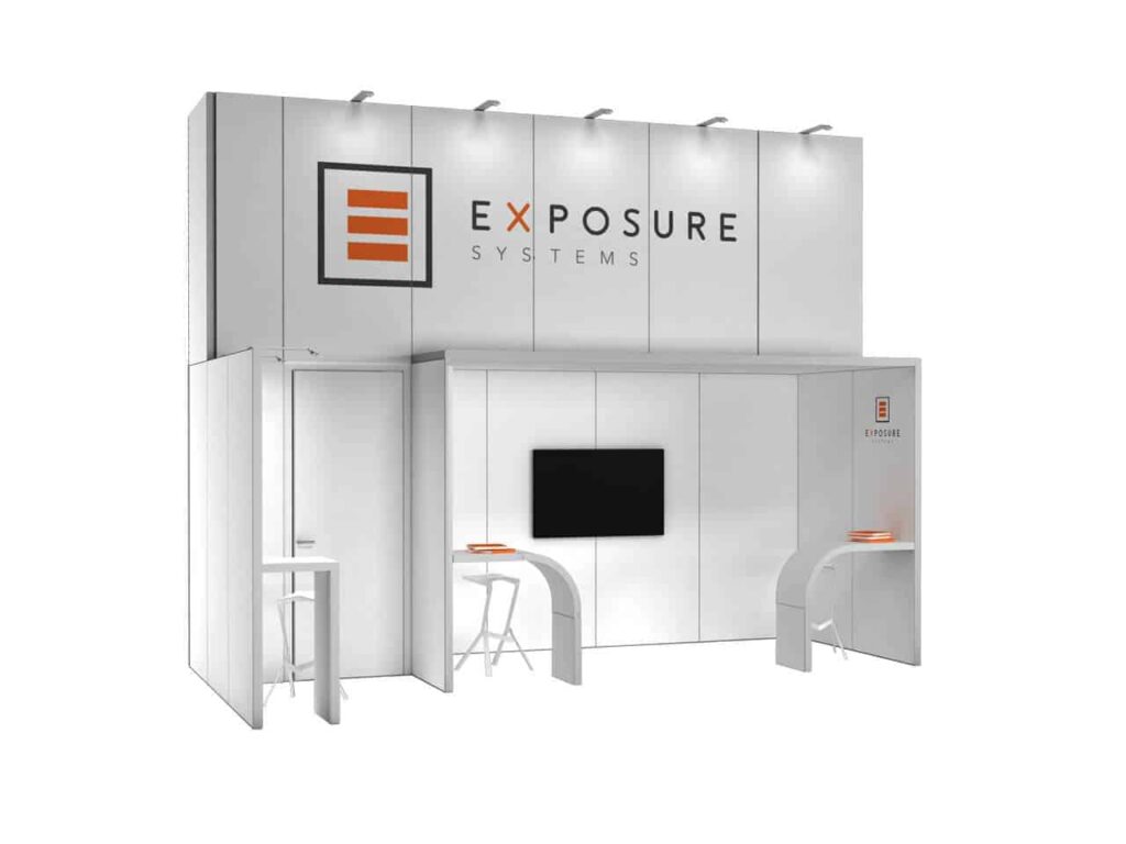 booth 45x3 front exposure